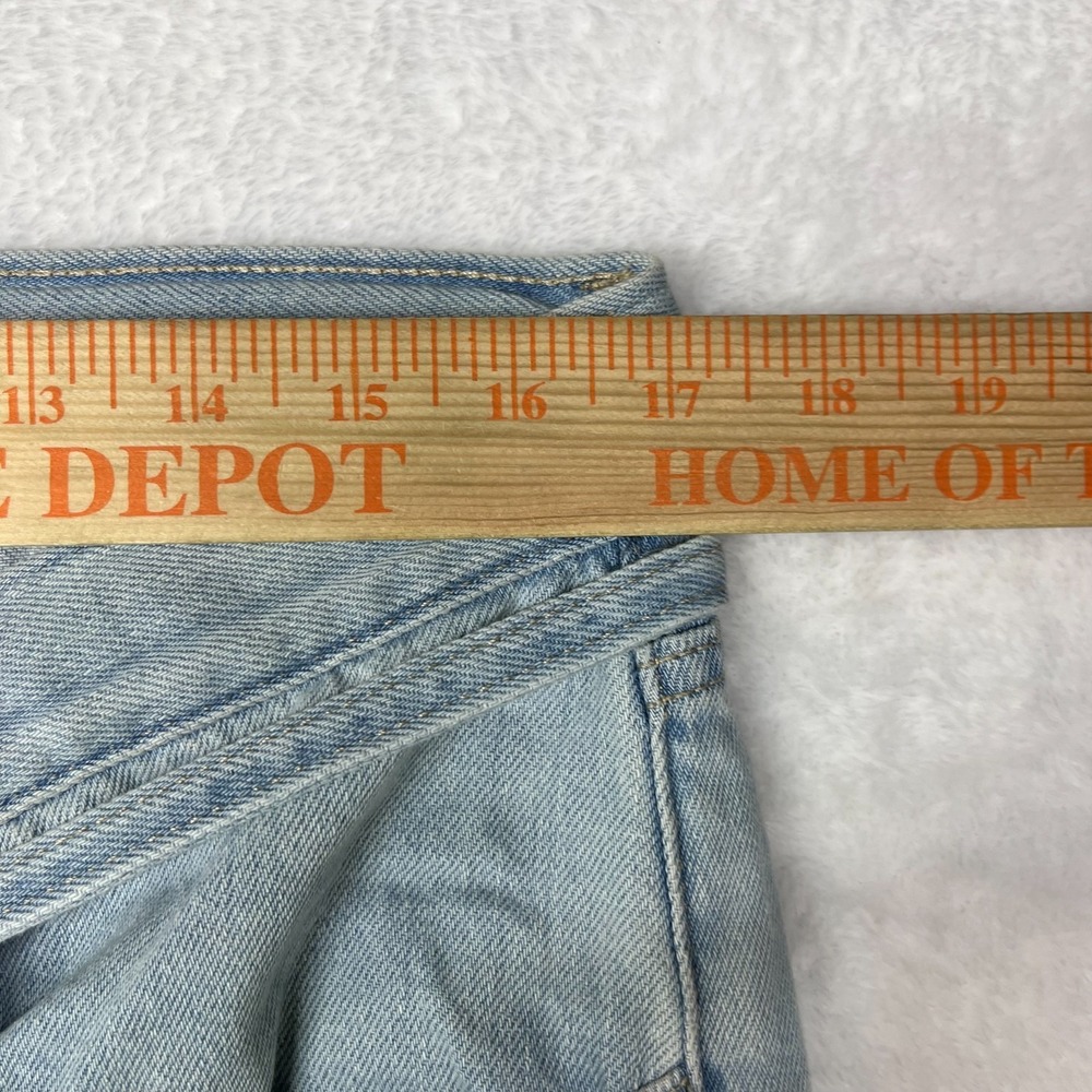 Levi's XL Straight Jeans Women's Blue Denim Pockets Belted Relaxed Baggy - 34X32 - Picture 3 of 14